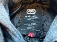 Load image into Gallery viewer, Ecko Unltd Puff Vest Adult Medium Black Zip Up Hooded Grunge Skater Y2K Mens

