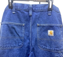 Load image into Gallery viewer, Carhartt Jeans Mens 30x30 Blue Denim Dungaree Fit Carpenter Workwear
