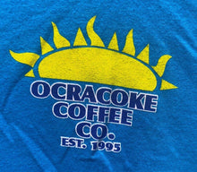Load image into Gallery viewer, Ocracoke Coffee Shirt Mens Large Blue Island North Carolina Streetwear Pullover
