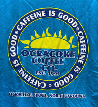 Load image into Gallery viewer, Ocracoke Coffee Shirt Mens Large Blue Island North Carolina Streetwear Pullover
