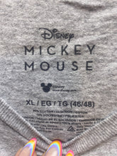 Load image into Gallery viewer, Disney Mickey Mouse Shirt Mens Extra Large Gray Classic Streetwear Spell Out
