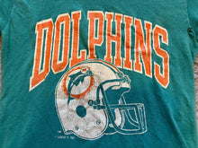 Load image into Gallery viewer, Vtg. Miami Dolphins Shirt Youth Large 80&#39;s NFL Football Spell Out Single Stitch
