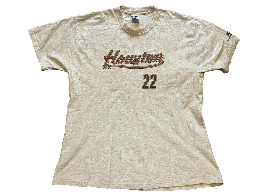 Vtg. Houston Astros Shirt Mens Extra Large Roger Clemens 22 MLB Baseball Y2K