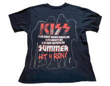 Load image into Gallery viewer, Kiss Shirt Mens Large Black Y2K Grunge Summer Concert Punk Rock Hit N Run Tour

