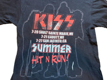 Load image into Gallery viewer, Kiss Shirt Mens Large Black Y2K Grunge Summer Concert Punk Rock Hit N Run Tour
