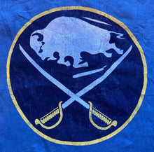 Load image into Gallery viewer, Buffalo Sabres Shirt Mens 2XL NHL Hockey Ringer Embroidered Patch Blue Athletic
