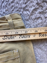 Load image into Gallery viewer, Blue Topic Jeans Womens Extra Large Denim Tan Carpenter Baggy Stretch Academia
