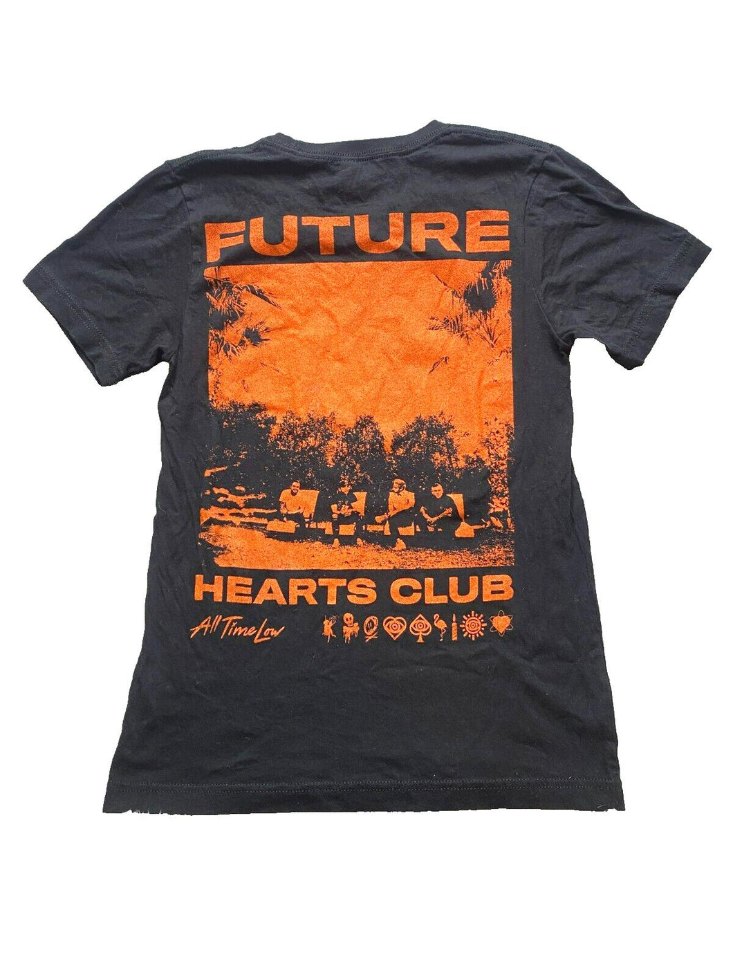 Future Hearts Club Shirt Womens Small Black All Time Low Member Exclusive Promo
