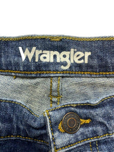 Load image into Gallery viewer, Wrangler Jeans Adult 38x32 Blue Denim Straight Leg MGW15MA Spandex Stretch Mens
