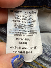 Load image into Gallery viewer, Wrangler Jeans Adult 38x32 Blue Denim Straight Leg MGW15MA Spandex Stretch Mens
