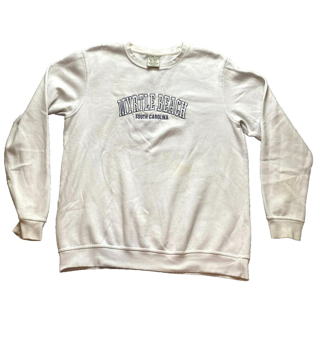 VTG Pacific & Co Sweatshirt Adult Extra Large Myrtle Beach North Carolina Mens