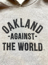 Load image into Gallery viewer, VTG Oakland Raiders Sweatshirt Men Large Gray Against The World Hoodie Las Vegas
