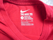 Load image into Gallery viewer, Boston Red Sox Shirt Womens Small Red Nike Athletic Cut Swoosh MLB Baseball

