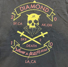 Load image into Gallery viewer, Diamond Supply X Young &amp; Reckless Shirt Mens Medium Skull Grunge Y2K Faded Sword
