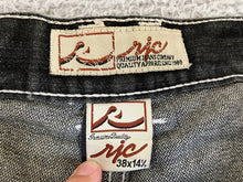 Load image into Gallery viewer, RIC Shorts Adult 38x14.5 Black Denim Bermuda Baggy Skater Urban Jean Mens
