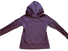 Load image into Gallery viewer, Hurley Sweatshirt Womens Medium Purple Hoodie Heart Spell Out Beachy Surf

