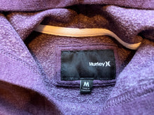 Load image into Gallery viewer, Hurley Sweatshirt Womens Medium Purple Hoodie Heart Spell Out Beachy Surf
