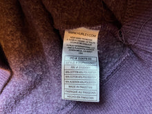 Load image into Gallery viewer, Hurley Sweatshirt Womens Medium Purple Hoodie Heart Spell Out Beachy Surf
