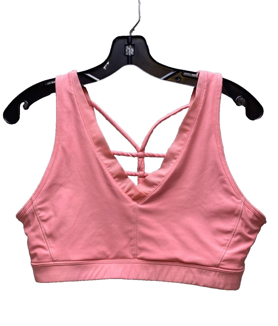 Avia Sports Bra Womens Large Pink Strappy Athletic Support NWOT