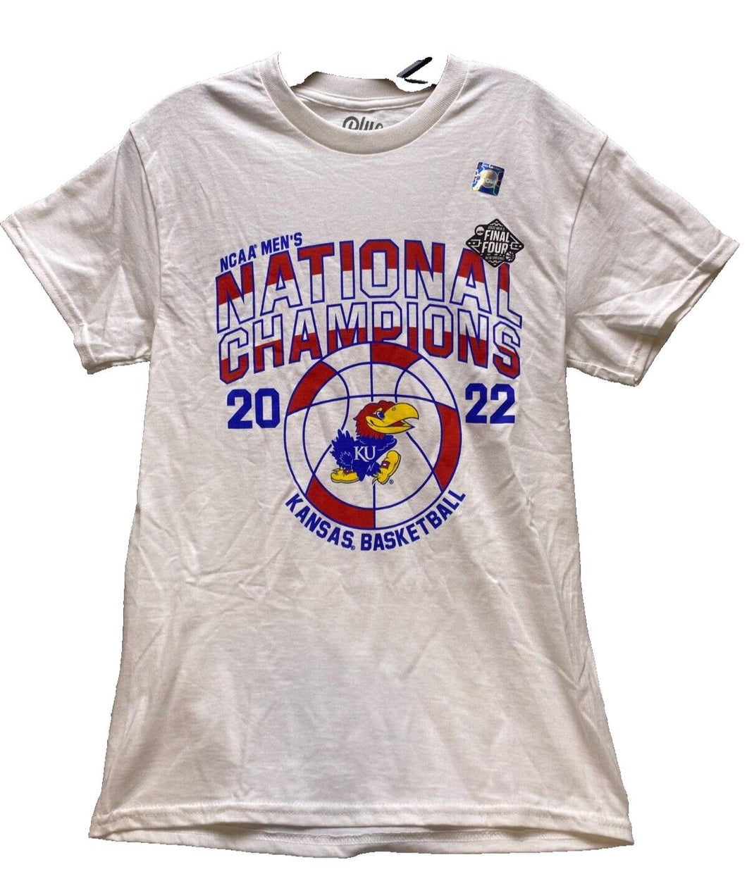 Kansas Jayhawks Shirt Mens Small 2022 NCAA Basketball National Champions Final 4