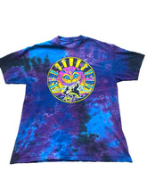 Load image into Gallery viewer, Alice In Wonderland Shirt Extra Large Chesire Cat Silhouette Liquid Blue Mens
