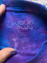 Load image into Gallery viewer, Alice In Wonderland Shirt Extra Large Chesire Cat Silhouette Liquid Blue Mens
