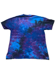 Load image into Gallery viewer, Alice In Wonderland Shirt Extra Large Chesire Cat Silhouette Liquid Blue Mens
