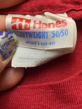 Load image into Gallery viewer, VTG Lowell Track Shirt Adult Large Red Single Stitch Crewneck Streetwear 80s Men
