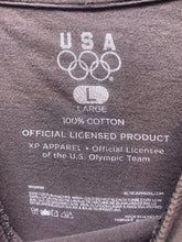 Load image into Gallery viewer, 2010 Olympic Shirt Mens Large Charcoal Gray USA Winter Team Grunge Faded Sports
