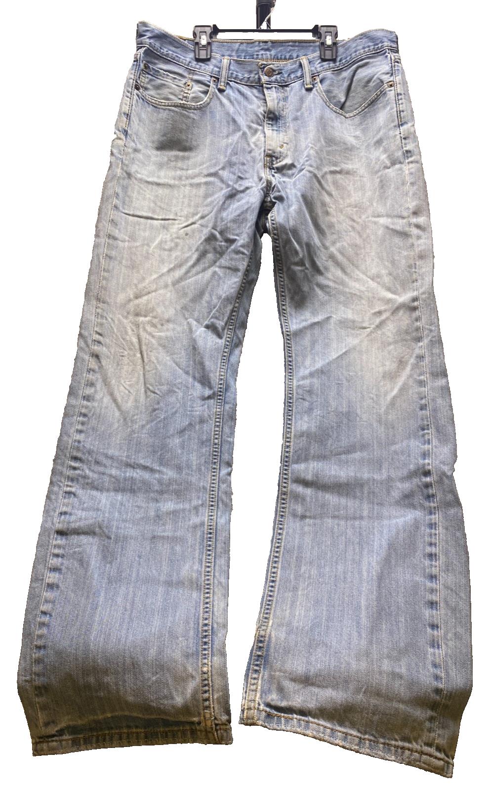 VTG Levis 555 Jeans Mens 34x32 Fade Straight Leg Baggy Streetwear Academia