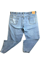Load image into Gallery viewer, Levis 550 Jeans Adult 48x26.5 Blue Whiskered Straight Leg Baggy Denim Mens
