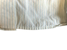 Load image into Gallery viewer, Hollister Shirt Adult Extra Large Off White Blue Striped Button Up Casual Mens
