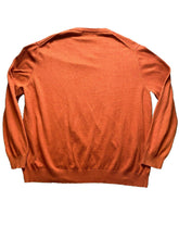 Load image into Gallery viewer, Alan Fusser Sweater Adult Extra Large Rusty Orange Rayon Pullover Outerwear Mens
