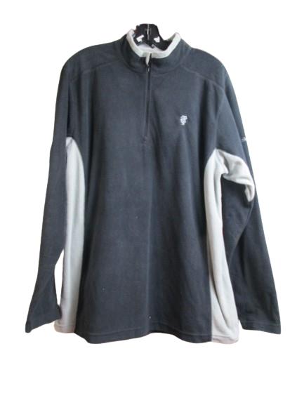 Columbia Jacket Adult Large Black 1/2 Zip Sherpa Fleece Sportswear Outdoor Mens