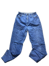 Load image into Gallery viewer, Vintage Lee Jeans Womens 12 (30x29) Blue Denim Tapered High Waisted 90s Ladies
