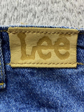 Load image into Gallery viewer, Vintage Lee Jeans Womens 12 (30x29) Blue Denim Tapered High Waisted 90s Ladies
