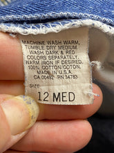 Load image into Gallery viewer, Vintage Lee Jeans Womens 12 (30x29) Blue Denim Tapered High Waisted 90s Ladies
