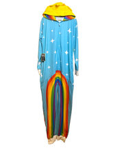 Load image into Gallery viewer, Tipsy Elves Jumpsuit Mens Large Rainbow Festival One Piece Pajamas Lounge NWT
