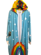 Load image into Gallery viewer, Tipsy Elves Jumpsuit Mens Large Rainbow Festival One Piece Pajamas Lounge NWT
