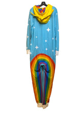 Load image into Gallery viewer, Tipsy Elves Jumpsuit Mens Large Rainbow Festival One Piece Pajamas Lounge NWT
