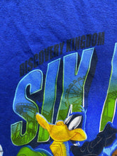 Load image into Gallery viewer, Looney Tunes Shirt Adult Medium Blue Six Flags Discovery Kingdom Taz Tweety Mens
