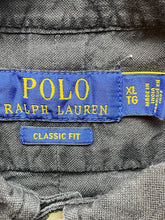 Load image into Gallery viewer, Ralph Lauren Shirt Adult Extra Large Black Classic Fit Button Up Red Pony Mens
