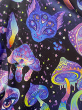 Load image into Gallery viewer, Mushroom Shirt Mens Medium AOP Psychedelic Trippy Rainbow Stretchy Festival
