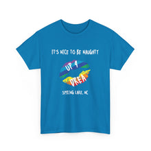 Load image into Gallery viewer, It&#39;s Nice to be Naughty Up4Drea Pride T-Shirt, Pride Month Shirts, Gay Lesbian Pride Tee, Gay Gift, LGBTQ Shirt, North Carolina Shirt
