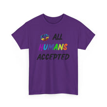 Load image into Gallery viewer, All Humans Accepted T-Shirt, Rainbow Shirts, Gay Pride Tshirt, Rainbow Tee, Equality T-Shirt, Pride Month Shirts, Up4Drea T-Shirts, Kindness
