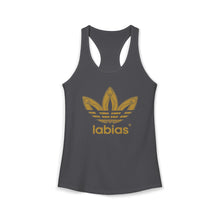 Load image into Gallery viewer, Labias Funny Parody Women's Ideal Racerback Tank
