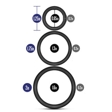 Load image into Gallery viewer, Performance - VS4 Pure Premium Silicone Cock Ring Set - Black
