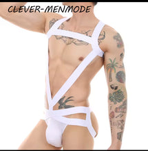 Load image into Gallery viewer, CLEVER-MENMODE Men Sexy Leotard Underwear Bodysuit Strap One-Piece Costume
