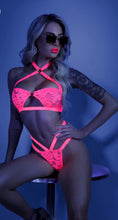 Load image into Gallery viewer, Lights Off Halter Bralette &amp; Cage Panty
