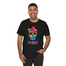 Load image into Gallery viewer, Pansexual Pride Skull Gay Rights T-Shirt, Human Rights Shirt, Equality T-Shirt, LGBTQ+ Shirts, Pride Tee
